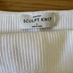 Babaton Sculpt Knit Cream Top